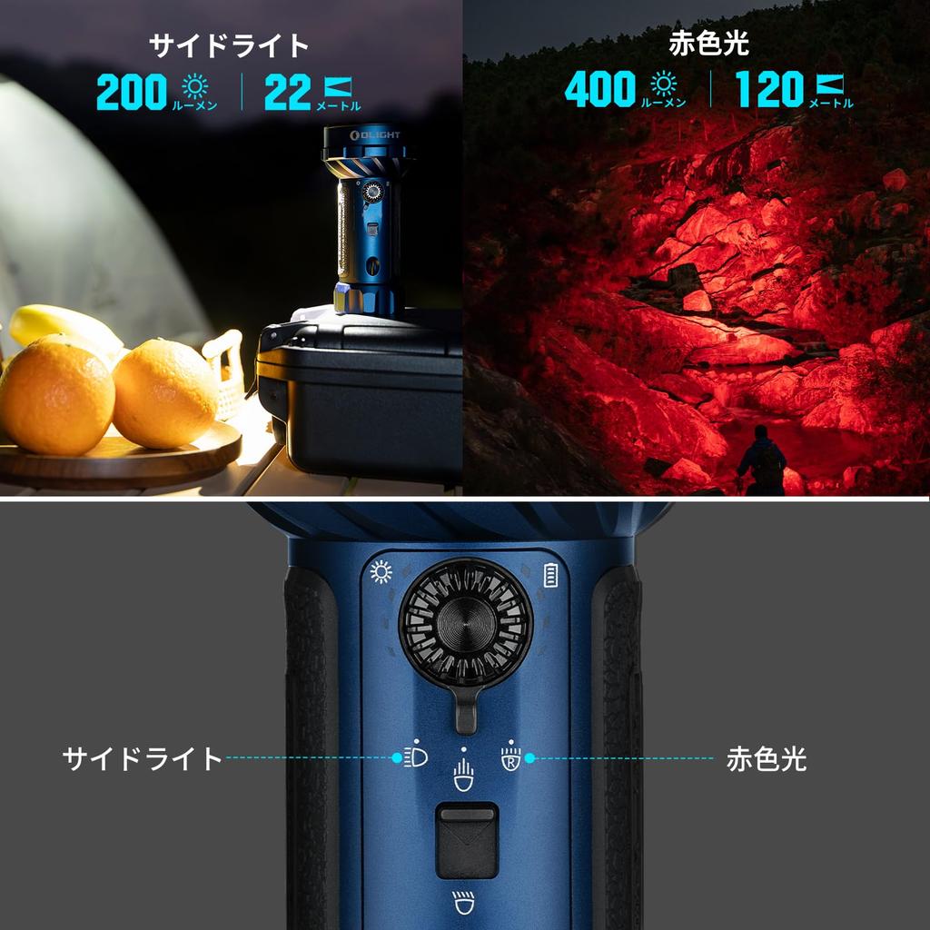 OLIGHT Marauder Mini2 LED Powerful Handheld 750m Spot 5 Emergency Power Outage Search and Work High IPX8 Emergency Flashlight, High-Performance