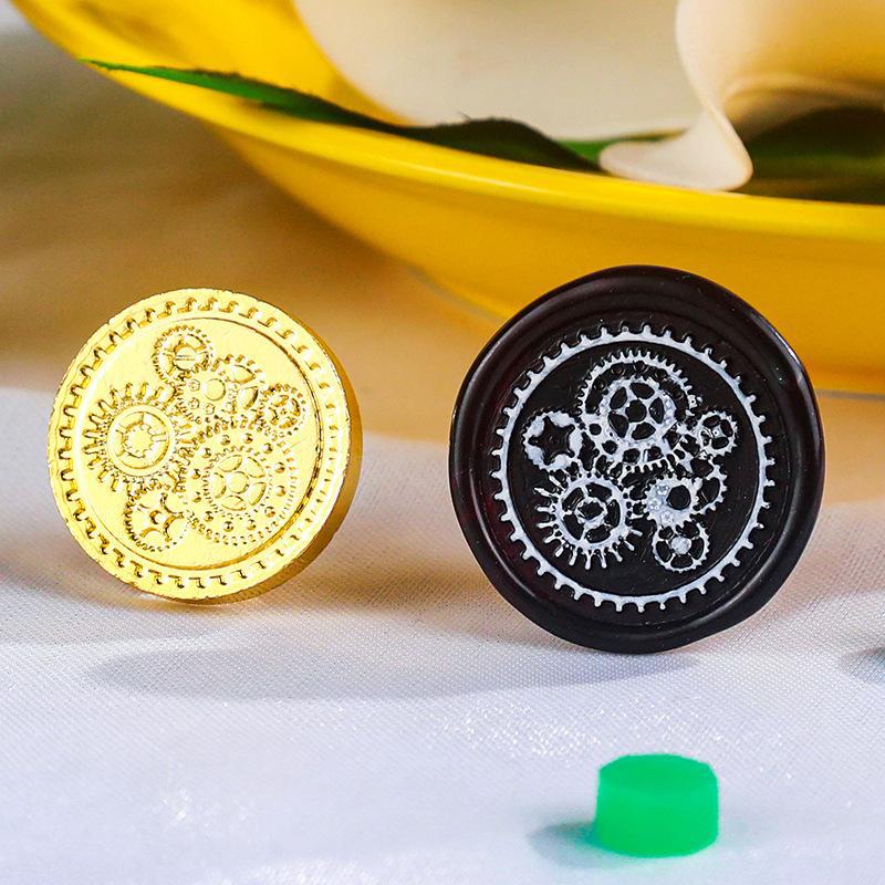 Eco-Friendly Zinc Alloy Retro Wax Seal Head with Color-Preserving Electroplating