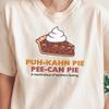 Pecan Pie Slice T-Shirt | Southern Baking, Whipped Cream Illustration