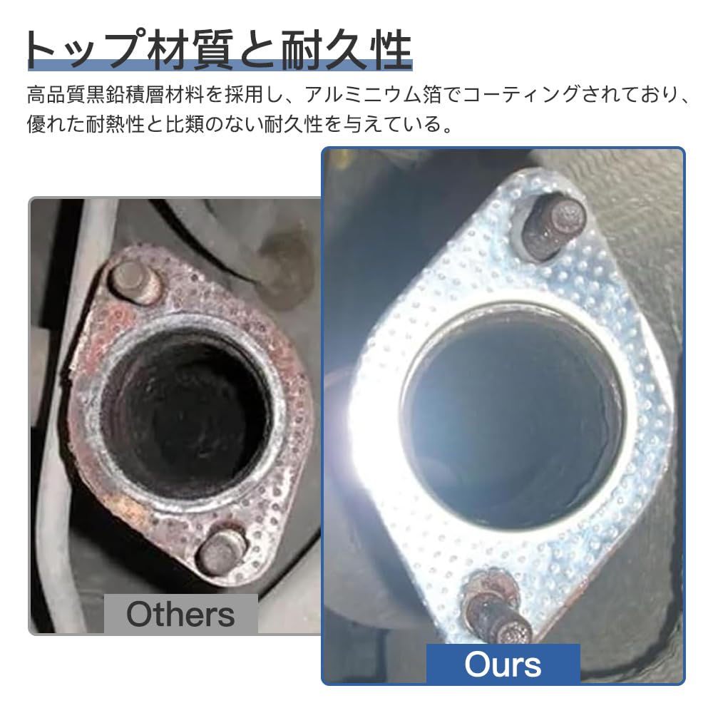 Muffler Gasket, Turbo Gasket, Flange Gasket, Exhaust Gasket, High Temperature Resistant, For Engines, Cars,