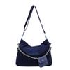 Fashion Casual Denim Tote Bag Female Niche Versatile Student Class Commute Shoulder Messenger Bag