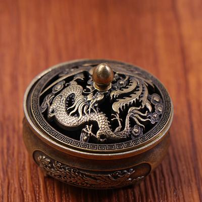 Alloy Antique Three-Legged Aromatherapy Stove Diy Household Indoor Pan Incense Wire Incense Burner Tea Ceremony Decoration