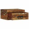 Wall Mounted Nightstands (2 pcs) Solid Reclaimed Wood