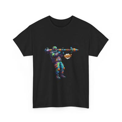 Colorful Soldier with Rocket Launcher T-Shirt | Gaming Art, Cool T-Shirt, Cotton