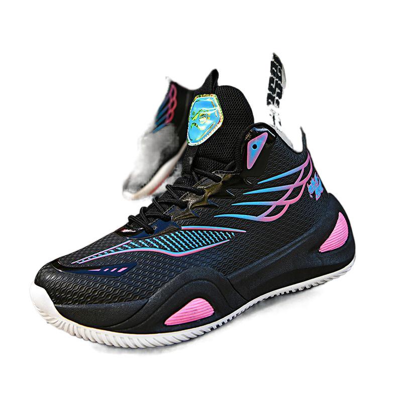 2025 large size basketball shoes men's shoes non-slip breathable sports shoes adolescent middle school students practical training shoes