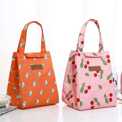 Bolsa de almoço isolada portátil de alta capacidade para mulheres, crianças, piquenique, trabalho, viagem, alimentos, recipiente de armazenamento térmico, caixa de bento, bolsa térmica