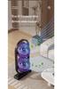 High-Power Dual-Head Desktop Circulation Fan with USB Display for Home, Office, and Camping