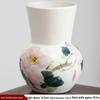 Hand-painted Peony Ceramic Vase for Hydroponic Flower Arrangement