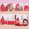 Festive Christmas Iron Mailbox Gift Box Charming Tin With Cartoon Checkered Style For Children