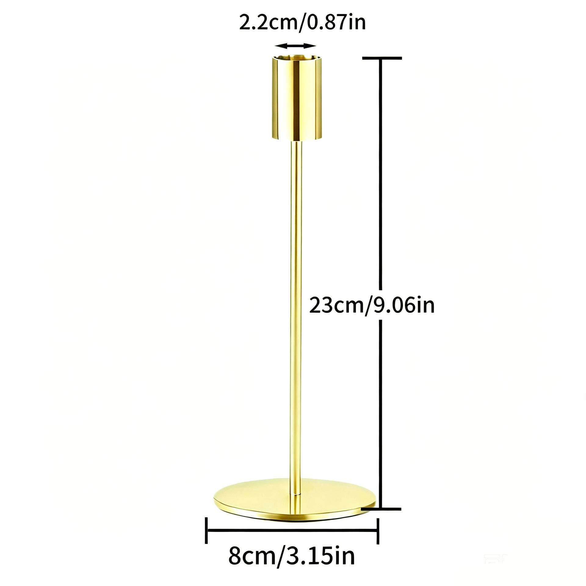 Retro Nordic-Style Wrought Iron European Candlestick for Christmas and Weddings