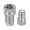 NPT1/2 High Pressure Hydraulic Oil Pipe Quick Connector Hydraulic Connector Quick Release Fitting for ISO Series A Couplings
