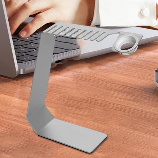 Watch Charger Stand Stable Base Rustproof Corrosion Resistant Smooth Surface Desktop Smartwatch Charger with Watch Band Holder for Apple Watch
