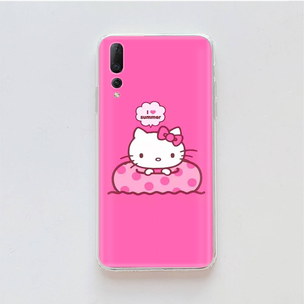 Transparent Case for Samsung A04 A14 A23 M33 M53 Realme 10 9 C35 C55 VIVO X80 Infinix Hot 30 Note 11 Tecno Spark 8P Pro L-12 Hello Kitty