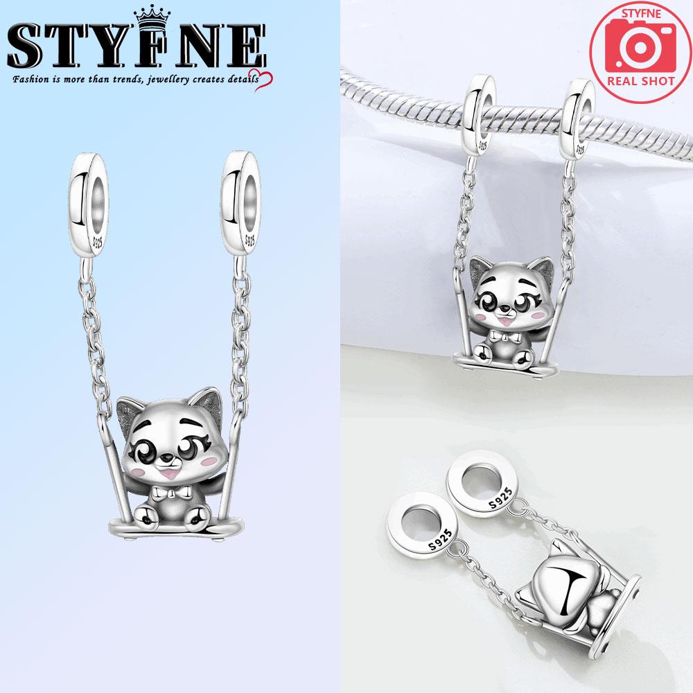 Copper Pet Series Puppy Loves The Owner And Swings The Kitten Charms Beads For Original Bracelet Woman Girl Jewelry