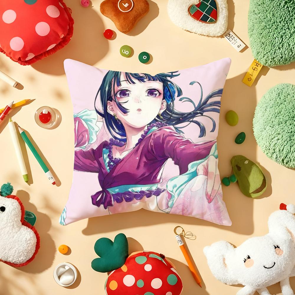 The A-Apothecary Diaries Maomao Cushion Cover Plush Fabric Soft Double-Sided Printed Sofa Warm Winter Home Gift Pillow Cover