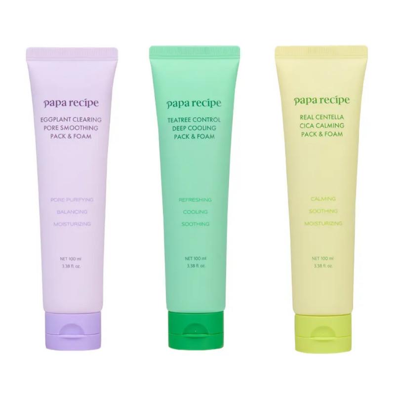 Набор гелевых очищающих масок Papa Recipe Gelato Pack (Баклажан / Чайное дерево / Центелла) Eggplant