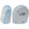 Casio Wave Ceptor Analog Radio-Controlled Alarm Clock, White/Light Blue, 14.9 X 14.2 X 8.2 Cm, TQ-580J-2JF