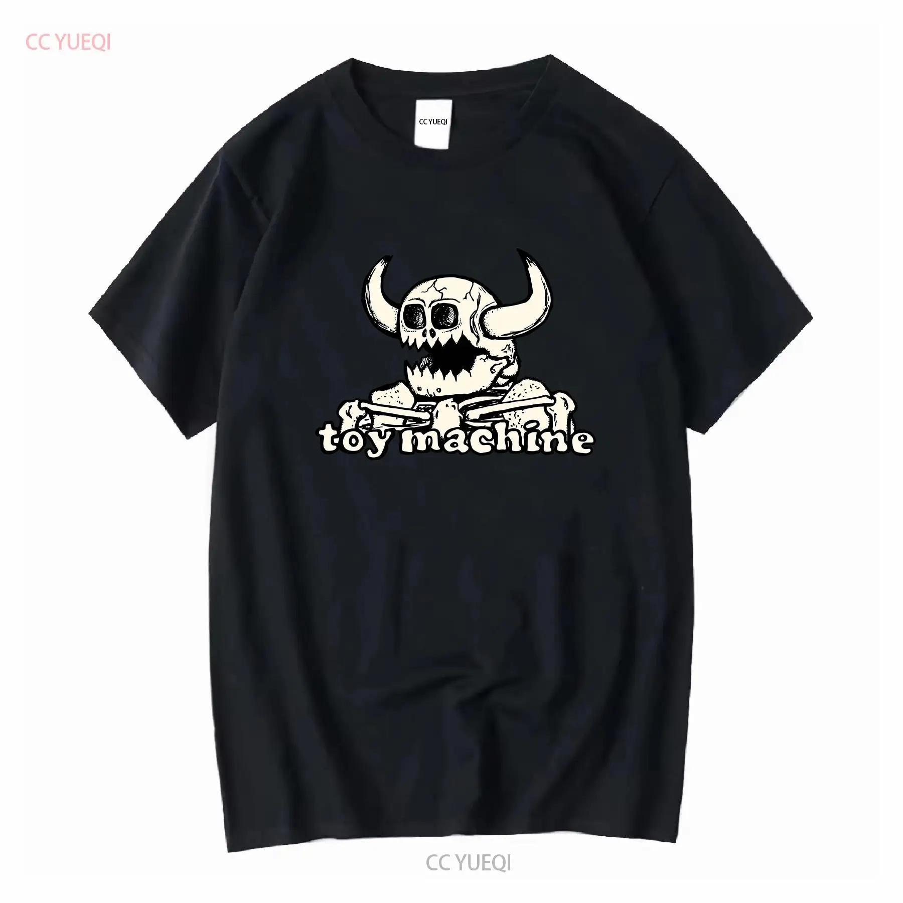 Toy machine skateboards devil skull and crossbones skateboarding T Shirt design vintage Washed Unisex Slightly Comfortable S разноцветный