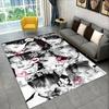 Kpop Stray Kids Musik Star Teppich für Spielzimmer Schlafzimmer Wohnzimmer Sofa Heimdekoration, Kinderteppich Rutschfeste Fußmatte Geschenk