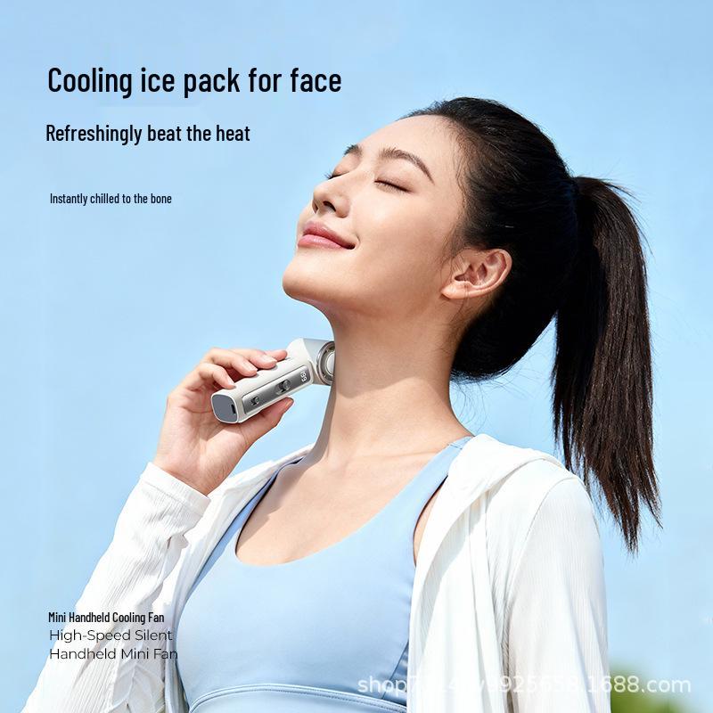 

Portable Mini Folding Handheld Ice Pack Cooling Fan 38.6*45.2*131 белый