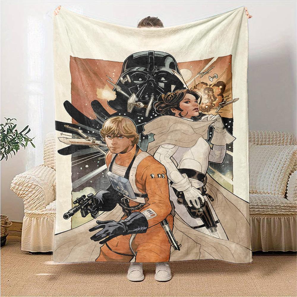 Star Wars Blanket Soft Warm Cozy Great for Office Chair Bed All-Season Use Stylish Decor Gift for Travel Home Birthdays