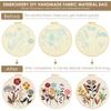 Embroidery Starter Kit Classic Embroidery Stitches Practice DIY Needlework Craft for Adult Beginner Embroidery Bag Stitches Kit