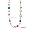 Necklace Colored Natural Stone Sea Horse Sea Star Flower Stainless Steel Pendant Women'S Beach Style European American