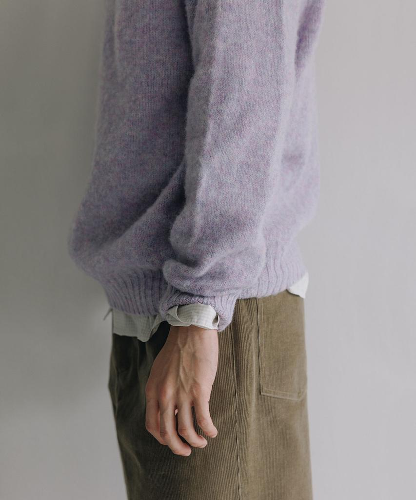 BLANKROOM Shaggy Dog Crew Neck_Confetti