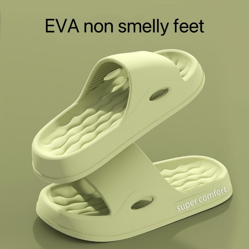 Letter Printed Anti Slip Slippers - Casual Open Toe Comfortable Shoes - Soft Sole, Quick Drying, Perfect for Indoor Family Relaxation