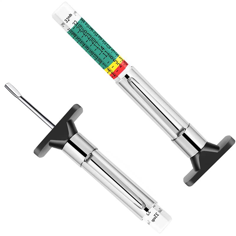 Car Tyre Tire Depth Gauge Meter Digital Measuring Pen Auto Thickness Pattern Ruler 25MM Universal Tread Mark Measuring Tool