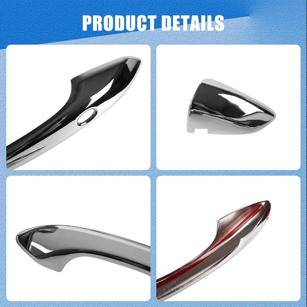 Door Handle Cover Protector for H-yundai Santa Cruz 2022 2023 2024 Accessories, ABS Car Exterior Door Handle Cover Trim 5Pcs (Sliver)