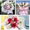 Tenare 20 Pcs Waterproof Floral Wrapping Paper Sheet Flower Bouquet Packaging Paper and Satin Ribbon for Wedding Birthday Party Class of 2025