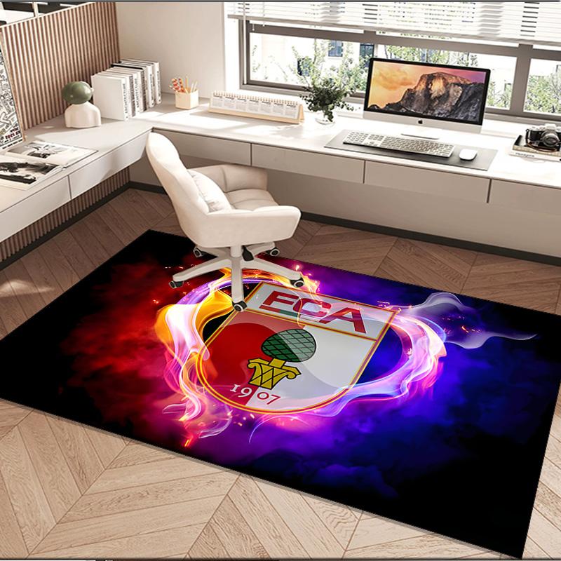 1PC rug Augs-burg Football Crest Carpet, Chair Rug,Area Rug for Office Bedroom living rooms bedroom, Doormat decor Christmas fan gifts