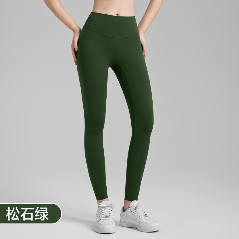 

Спортивные штаны брюки для йоги весна и лето нюдовые повседневные спортивные фитнес-брюки высокая талия утягивающие живот одежда для йоги женская S