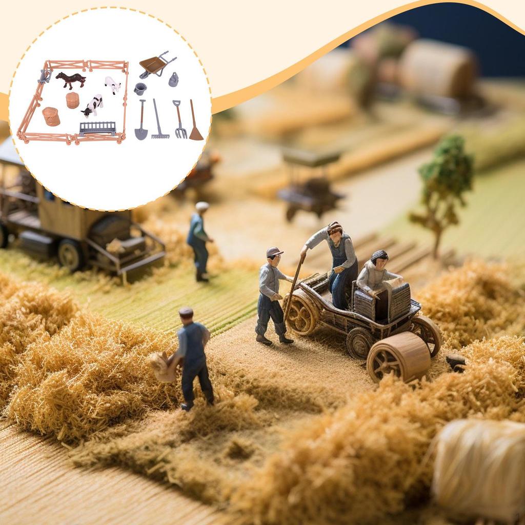 Figurki Zwierząt Gospodarskich Mikro Krajobraz Szczegółowa Tekstura Zabawki Edukacyjne Strażnik Scenerii Ogród Wróżek