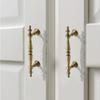 Oxidation Resistant Solid Brass Handles Comfortable Grip Drawer Pull Simple Installation for Cabinets Drawers Cupboards