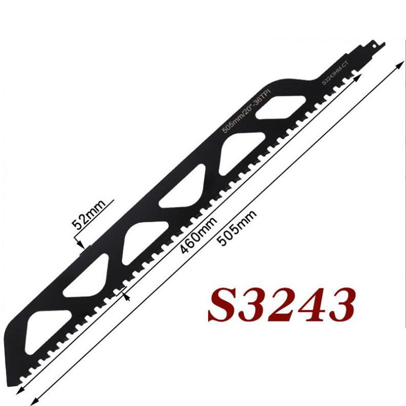 

Сплав карбида вольфрама, возвратно-поступательное лезвие, твердый сплав, сабельная пила, инструмент для резки ячеистого цемента, кирпичей, бетона, камня S3243