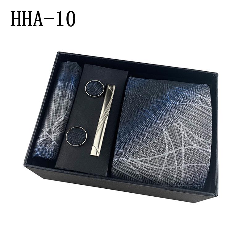 Paisley Herren Krawattenset mit Einstecktuch, Manschettenknöpfen & Krawattenklammer – Business Casual Geschenkbox