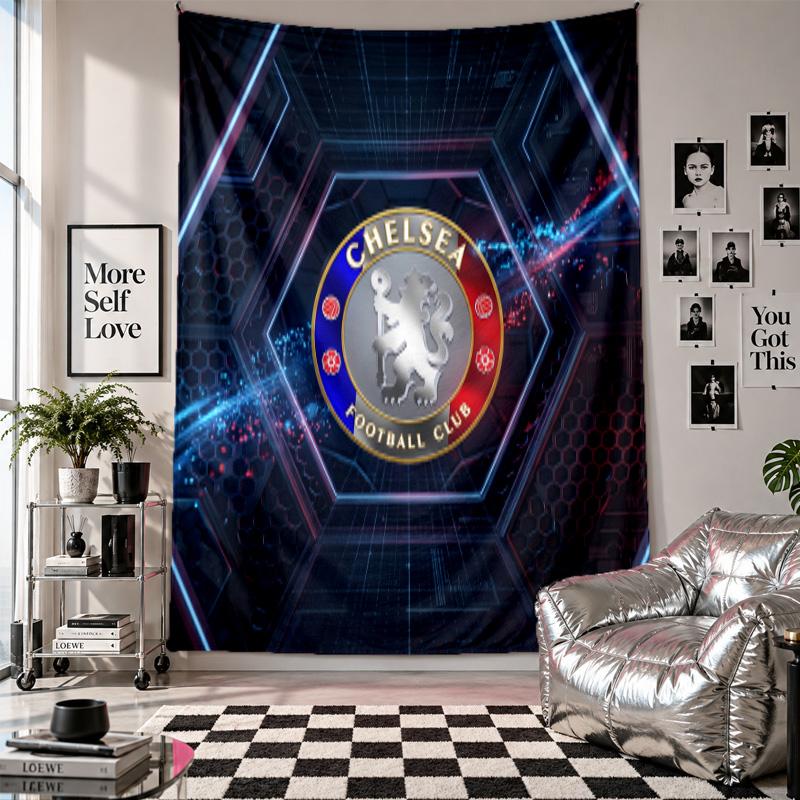 Chelsea FC Wall Tapestry Home Decor Wall Hanging Cloth for Bedroom Living Room Background