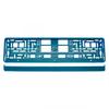 AMIO-03177 Metallic Turquoise License Plate Frame
