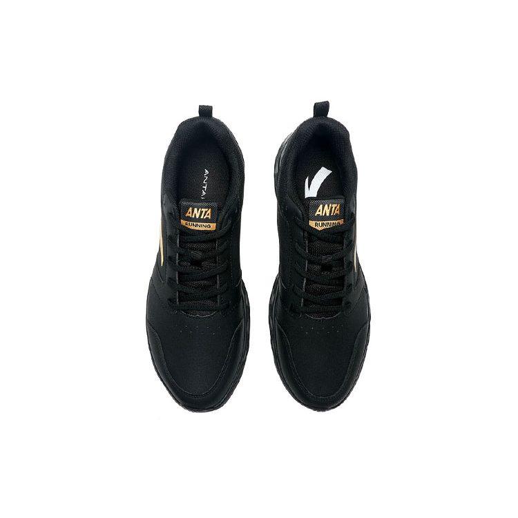 Anta Running Collection Anti-Slip Wear-Resistant Low-Top Running Shoes Men's Black Gold 912355581-11