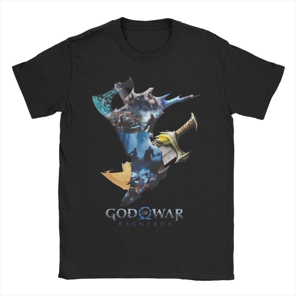 God of War Game Runes Men Womens T Shirt Novelty Tee Shirt Short Sleeve Crewneck TShirt 100 Cotton Plus Size Clothing