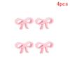 2/4Pcs Pink Bow-Tie Wooden Menu Holders Table Number Holders Cute Business Card Display Stand
