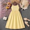 Elegant European-American Strapless Backless Spring/Summer Dress for Big Girls with Waist-Cinching Slimming Design and Large Hem