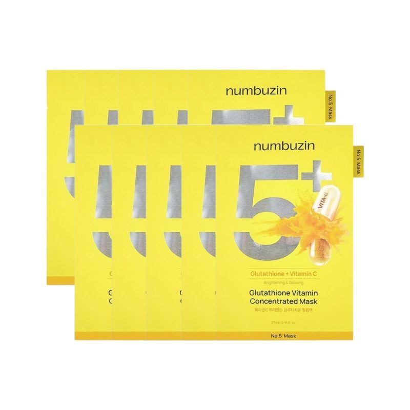 Numbersin 5 Vitamin C-Infused Glutathione Film Pack (10-sheet)