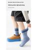 Boys' Cashmere Wool Socks - Dirt-Resistant, Warm, Seamless, Mid-Calf, Thickened for Autumn/Winter Sports and Students