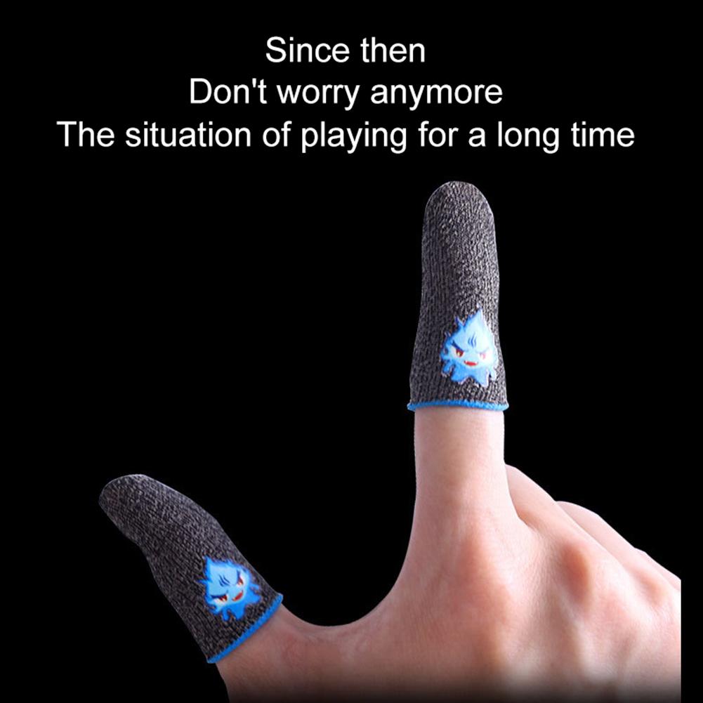 1 Pair Gaming Finger Sleeve Touch Screen Finger Covers Sensitive Touch Washable Protector for PUBG Mobile