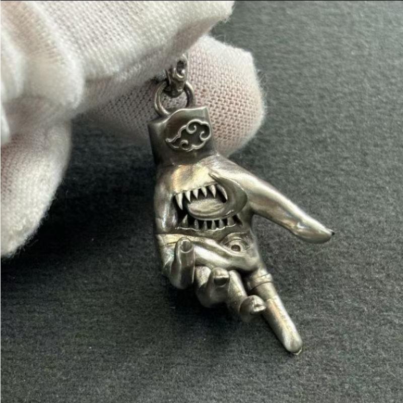 New British Retro Style Devil's Hand Pendant Fashion Pendant Trend Pendant Necklace