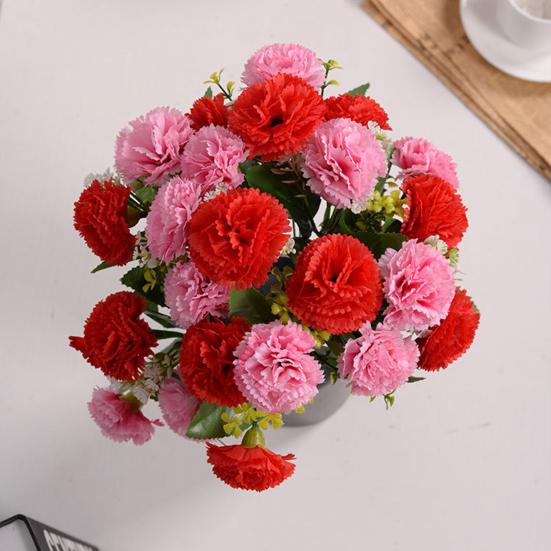 1Pc Easy To Maintain Fake Flower Anti-fall Plastic Photography Props Artificial Plant