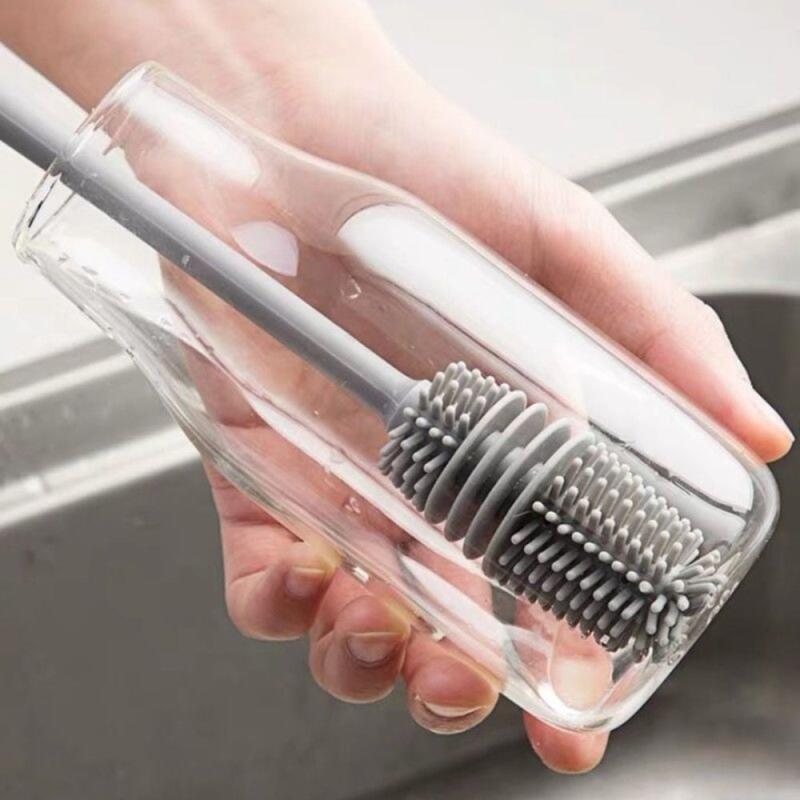 Baby bottle brush, baby bottle tumbler, silicone water bottle cleaning brush